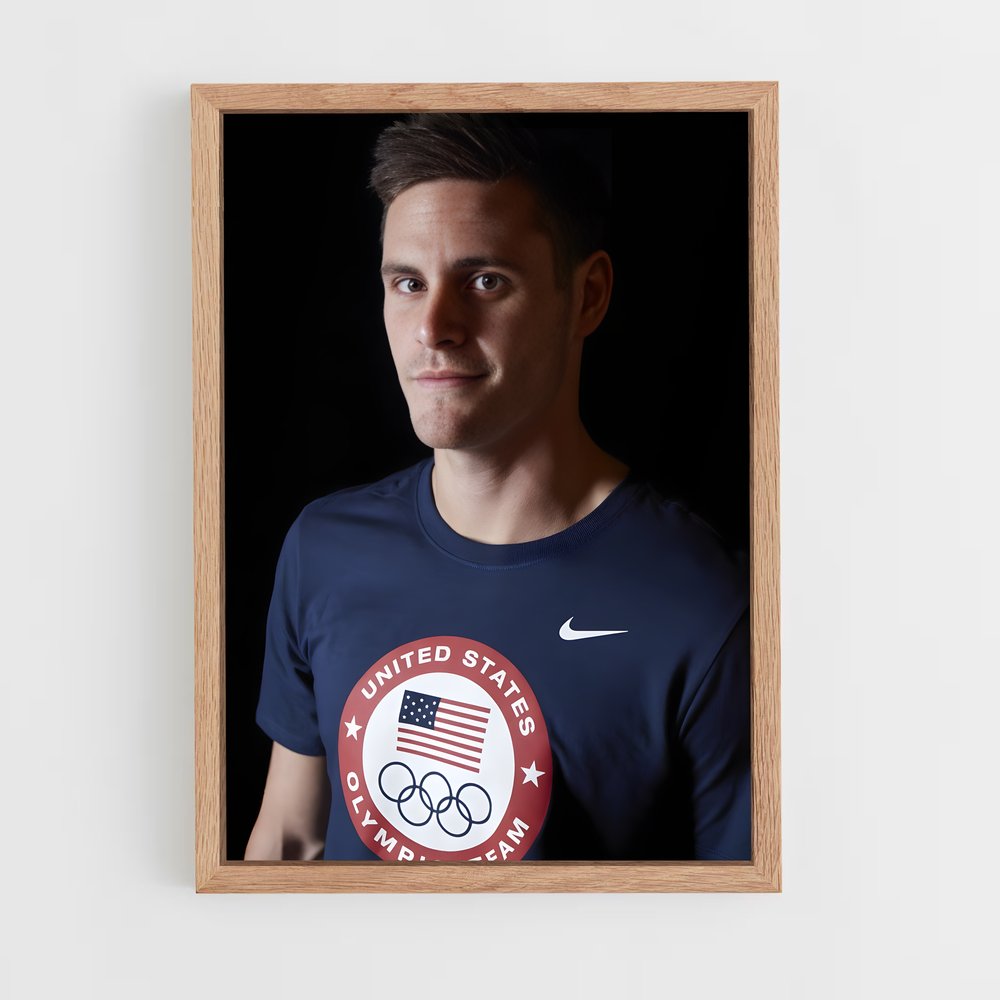 Poster David boudia – affiche Plongeon depuis une plateforme (vue 4)